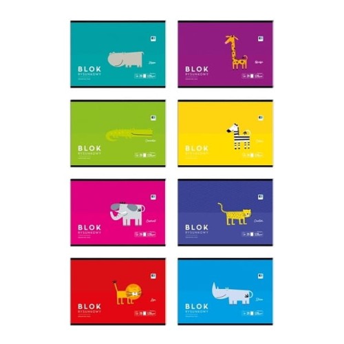 Blok rysunkowy A4/120g 20 KARTEK INTERDRUK BB KIDS
