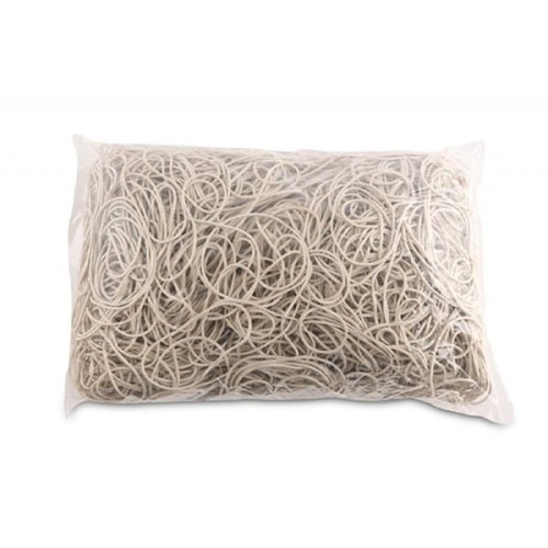 Gumki  recepturki 50x1,5x3,0mm dł. 8cm OFFICE PRODUCTS białe 1KG