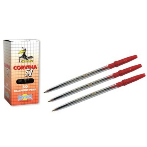 Długopis CORVINA 51 1,0mm czerwony 1szt.