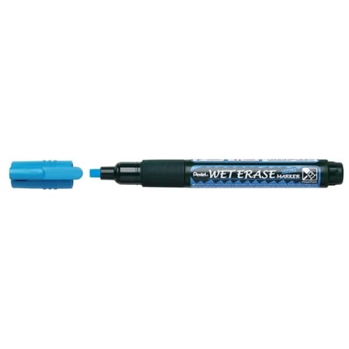 Marker kredowy ścierany na mokro ścięty 4,3mm PENTEL SMW-26 niebieski