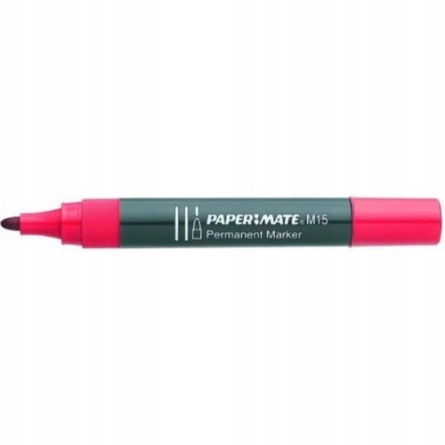 Marker permanentny okrągły 2,0mm PAPER MATE M-15 czerwony