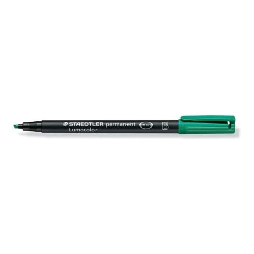 Marker foliopis/do CD 1,0-2,5mm B ścięty STAEDTLER LUMOCOLOR zielony 1szt.