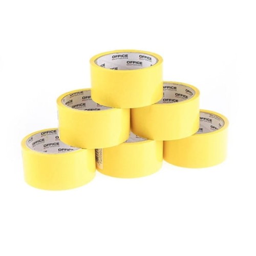 Taśma pakowa 48x50y akrylowa OFFICE PRODUCTS żółta 1szt.