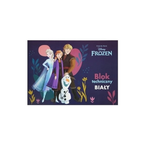 Blok techniczny A4 biały 10 kartek FROZEN BENIAMIN
