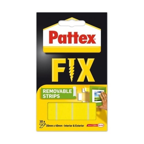 Rzepy do wieszania obrazów 40x20mm PATTEX FIX usuwalne 10szt.