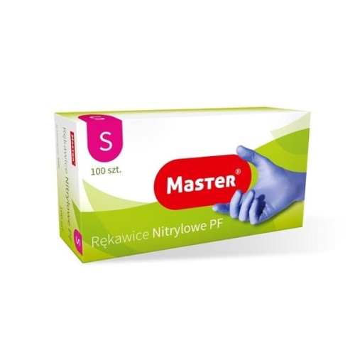 Rękawice nitrylowe MASTER NITRYL rozmiar S 100szt.