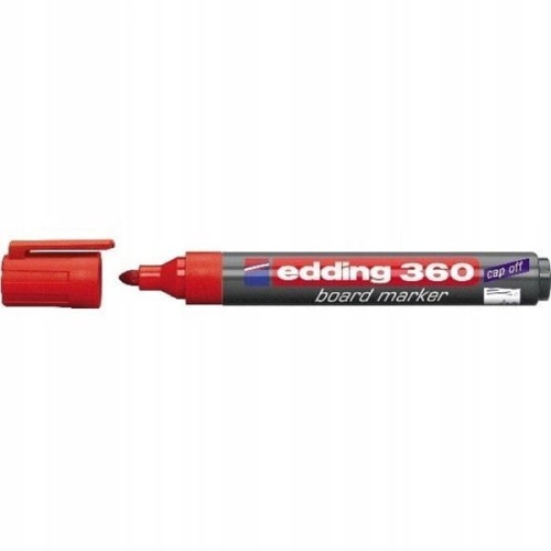 Marker suchościeralny i do flipchartu okrągły 1,5-3,0mm EDDING 360 czerwony