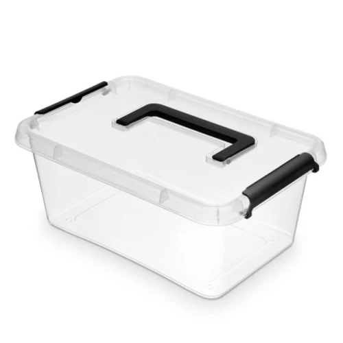 Pojemnik do przechowywania zamykany z rączką 200x120x290mm 4,5l ORPLAST SIMPLE BOX transparentny 1 szt
