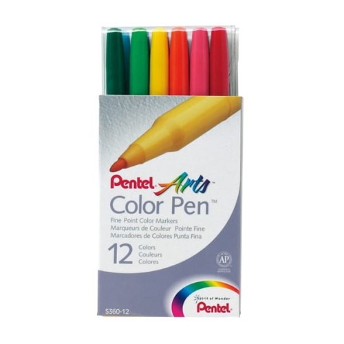 Pisaki 12 kolorów PENTEL ARTS COLOR PEN 12szt.