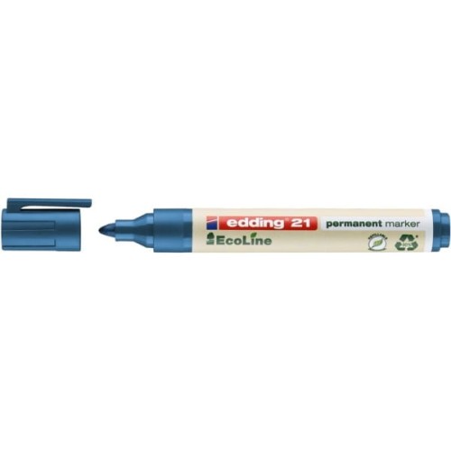 Marker permanentny okrągły 1,5-3 mm EDDING 21 ECOLINE niebieski