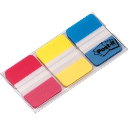 Zakladki indeksujące 38x25mm silne klasyczne 686-RYB 3x22 POST-IT