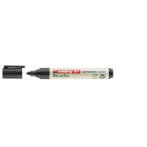 Marker permanentny okrągły 1,5-3 mm EDDING ECOLINE 21 czarny