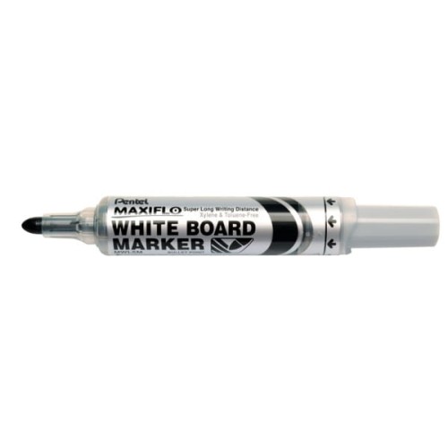 Marker suchościeralny z tłoczkiem okrągły 2,0-2,5mm PENTEL MAXIFLO MWL5M czarny 1szt.