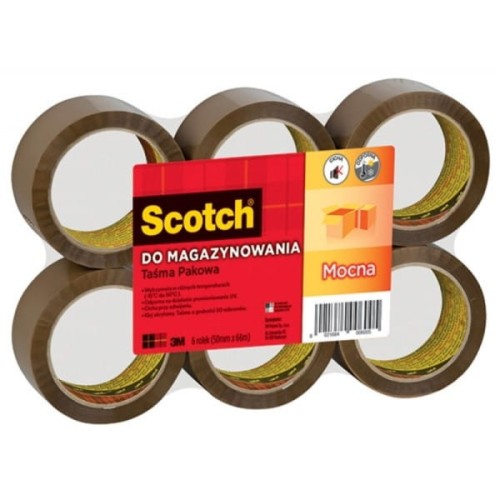 Taśma pakowa 50mm x 66m AKRYL SCOTCH 309BRW "cicha" brązowa 1szt.