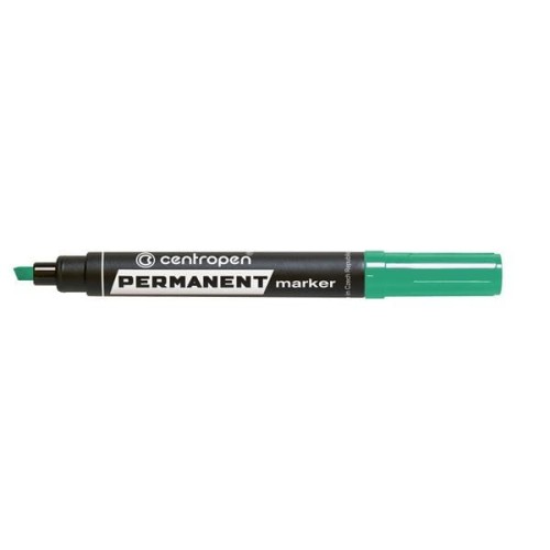 Marker permanentny ścięty Centropen 8576 zielony