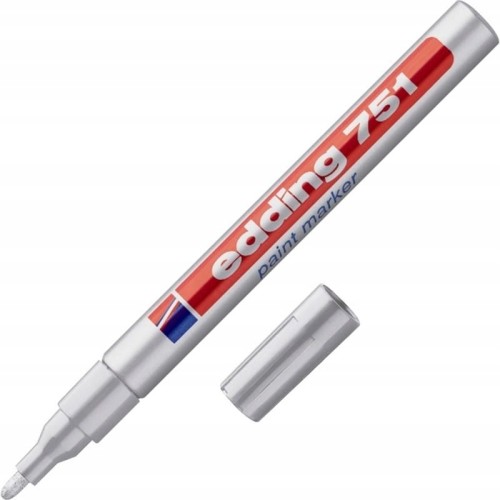 Marker olejowy okrągły 1,0-2,0mm EDDING 751 srebrny