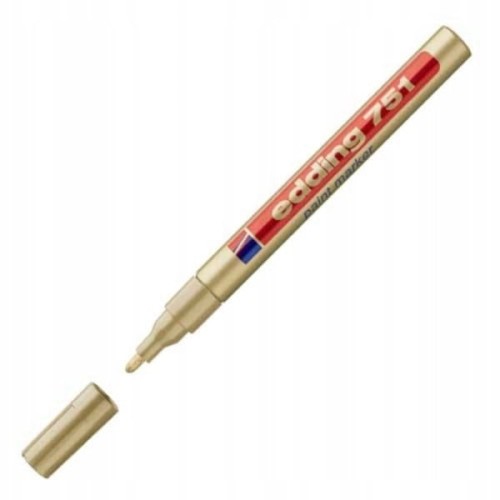 Marker olejowy 1-2mm EDDING 751 złoty