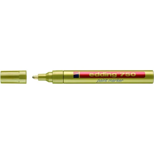 Marker olejowy okrągły  2,0-4,0mm EDDING 750 złoty