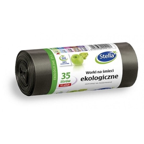 Worki na śmieci STELLA LUX 35l czarne 15 sztuk