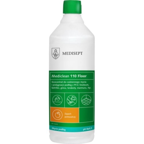 Płyn do podłóg 1,0l FLOOR CLEAN MEDICLEAN  pomarańcza
