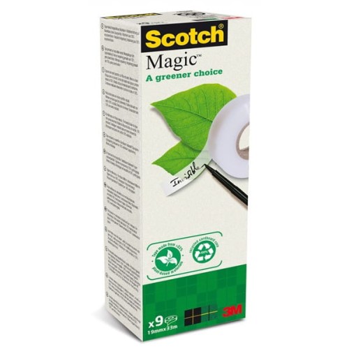 Taśma klejąca 19/20 SCOTCH MAGIC matowa 9szt.