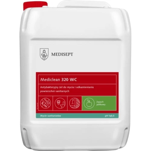 Żel do mycia i odkamieniania sanitariatów WC Clean MEDICLEAN 5l antybakteryjny-mc320-