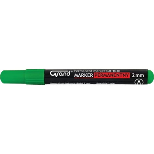 Marker permanentny okrągły GRAND GR-103 zielony