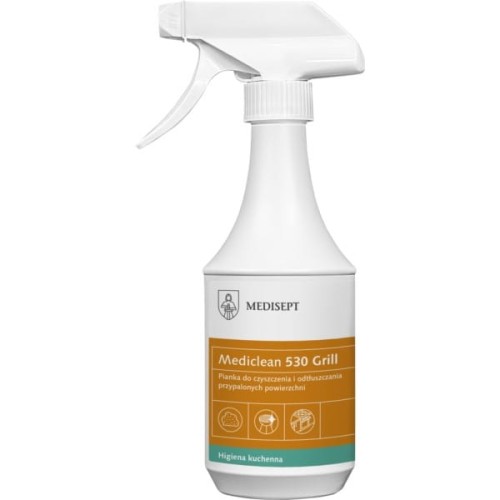 Pianka do czyszczenia i odtłuszczania Grill Foam MEDICLEAN 500ml rozpylacz