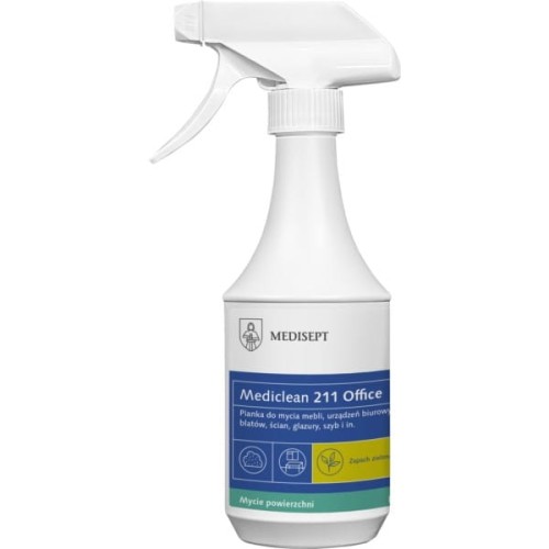 Pianka uniwersalna do powierzchni zmywalnych MEDICLEAN 500ml rozpylacz -mc211-