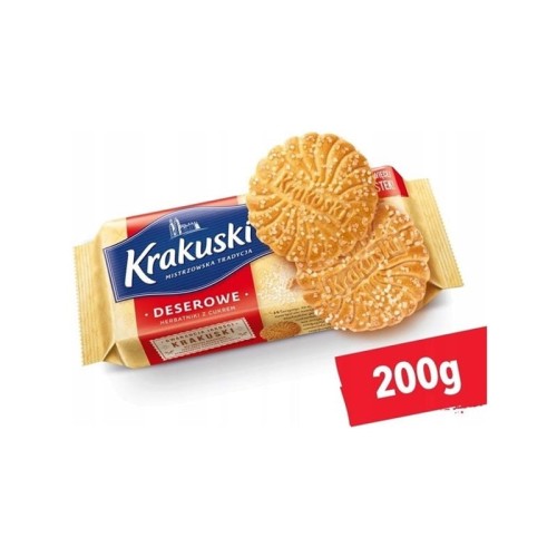 Ciastka KRAKUSKI 200g deserowe z cukrem