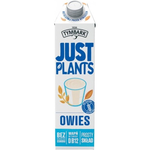 Napój roślinny TYMBARK owsiany 1,0L JUST PLANTS 1szt.