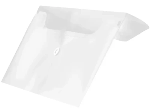 Teczka kopertowa PP na zatrzask DL transparentna
