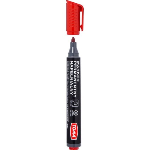 Marker permanentny TOMA 222 Artline okrągły czerwony