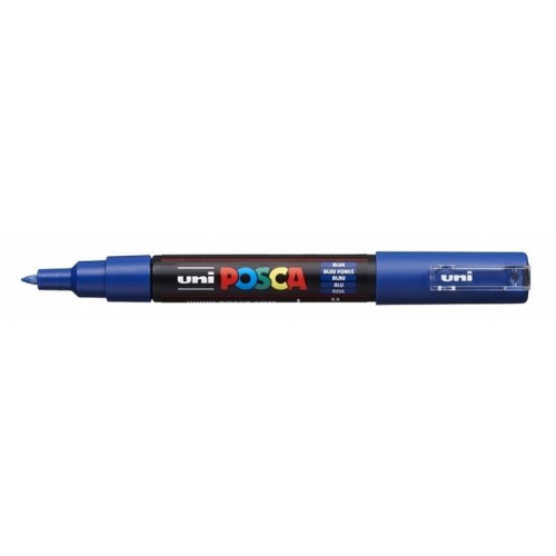 Marker z farbą plakatową okrągły 0,7mm UNI POSCA PC-1M niebieski NR 33 1szt.