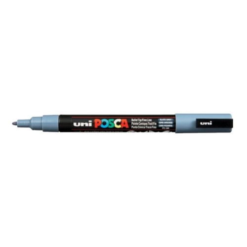 Marker z farbą plakatową okrągły 0,9-1,3mm UNI POSCA PC-3M ciemny szary NR 61 1szt.