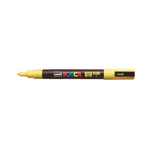 Marker z farbą plakatową krągły 0,9-1,3mm UNI POSCA PC-3M żółty NR 2 1szt.