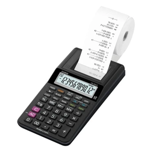 Kalkulator z drukarką 12 pozycyjny CASIO HR-8RCE + zasilacz