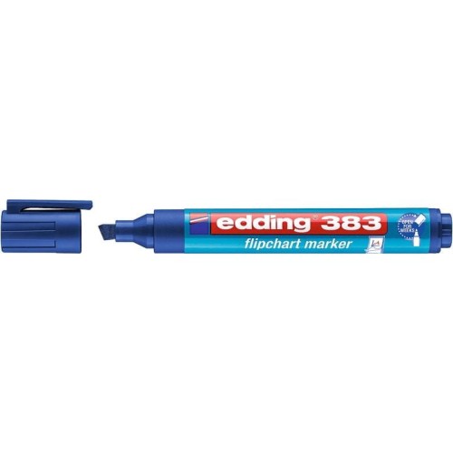 Marker do flipchartów ścięty 1,0-5,0mm EDDING 383 niebieski 1szt.