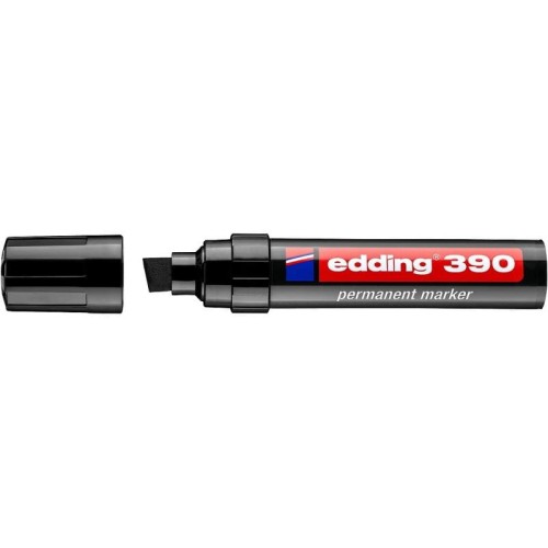 Marker permanentny ścięty 4,0-12mm EDDING 390 czarny 1szt.