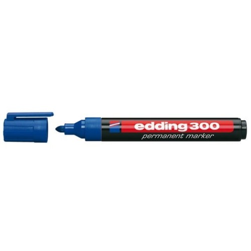 Marker permanentny EDDING 300 okrągły niebieski
