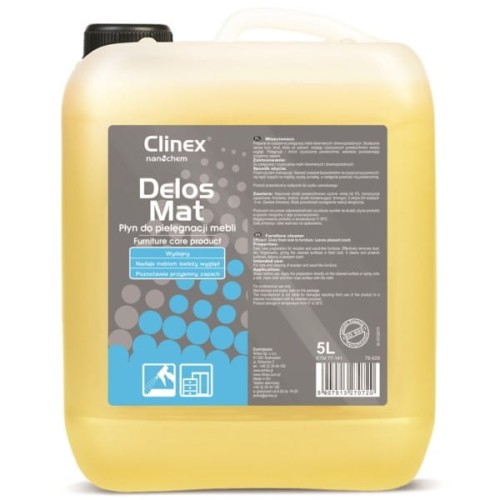 Płyn do pielęgnacji mebli 5,0L CLINEX DELOS MAT 1szt.