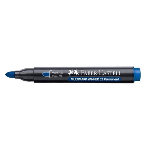 Marker permanentny okrągły 2,8mm FABER-CASTELL 52 niebieski 1szt.