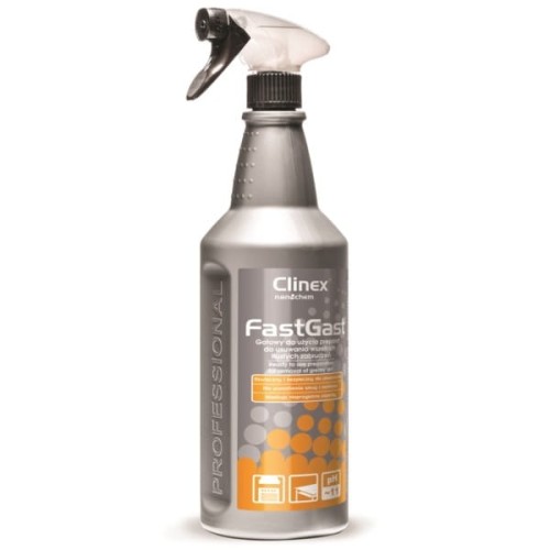 Preparat do usuwania tłustych zabrudzeń 1,0L CLINEX FAST GAST z rozpylaczem 1szt.