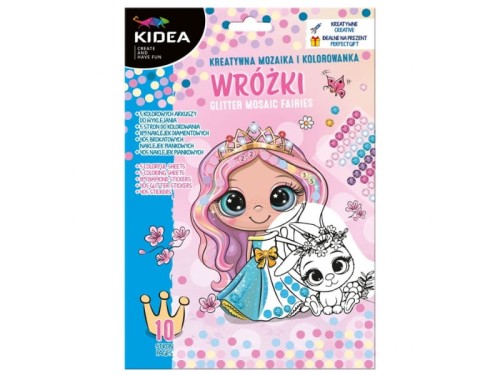 Mozaika i kolorowanka Kidea wróżki