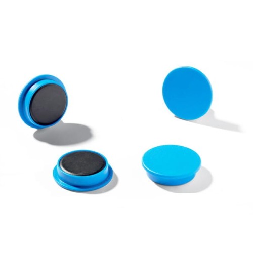 Magnesy do tablic średnica 15mm niebieskie 8 sztuk