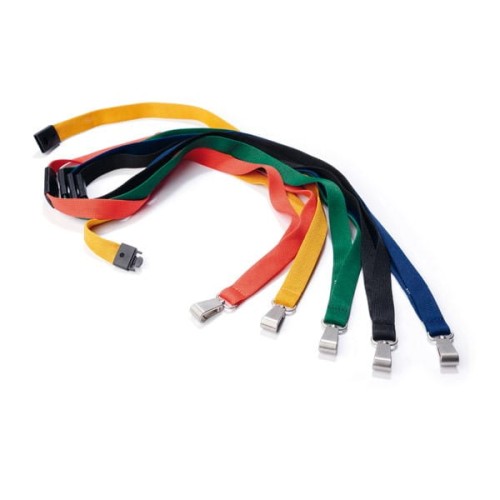 Smycz Do Identyfikatorów Durable z zapięciem zabezpieczającym Soft Colour 15mm żółta 10szt