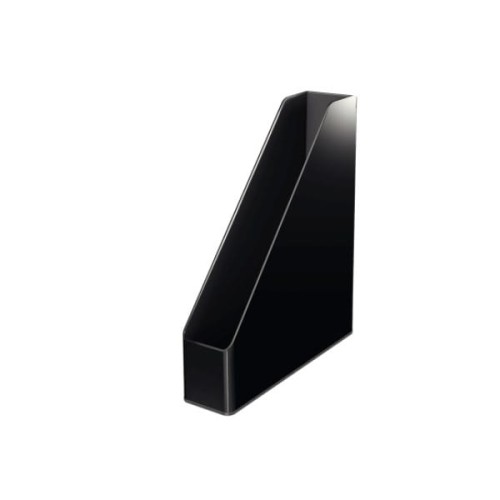 Pojemnik na czasopisma/katalogi plastikowY 73x318x272mm LEITZ czarno-czarny
