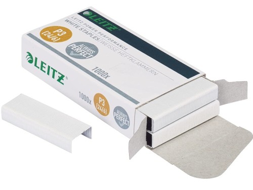 Zszywki Leitz 24/6 białe niewidoczne Power Performance P3 1000 zszywek