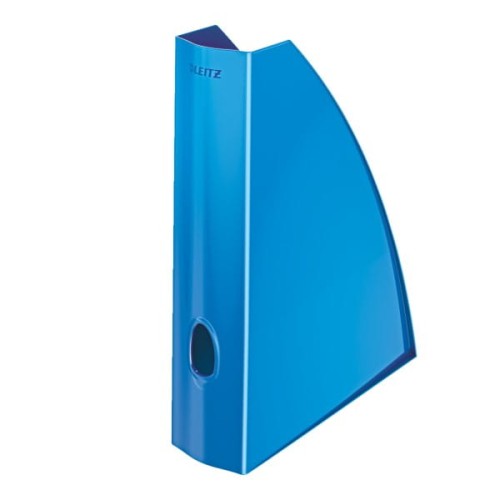 Pojemnik na czasopisma/ katalogi plastikowy 73x312x258mm Leitz Wow metaliczny niebieski