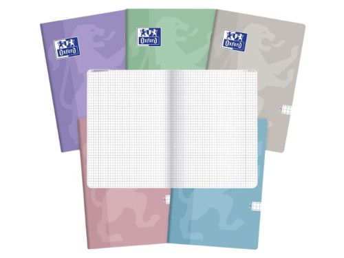 Zeszyt Oxford Touch Pastel A5 w kratkę 60 kartek mi kolorów 1 szt